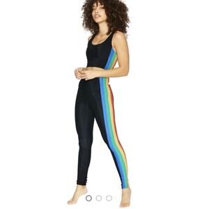 Beach Riot Megan Rainbow Stripe Leggings